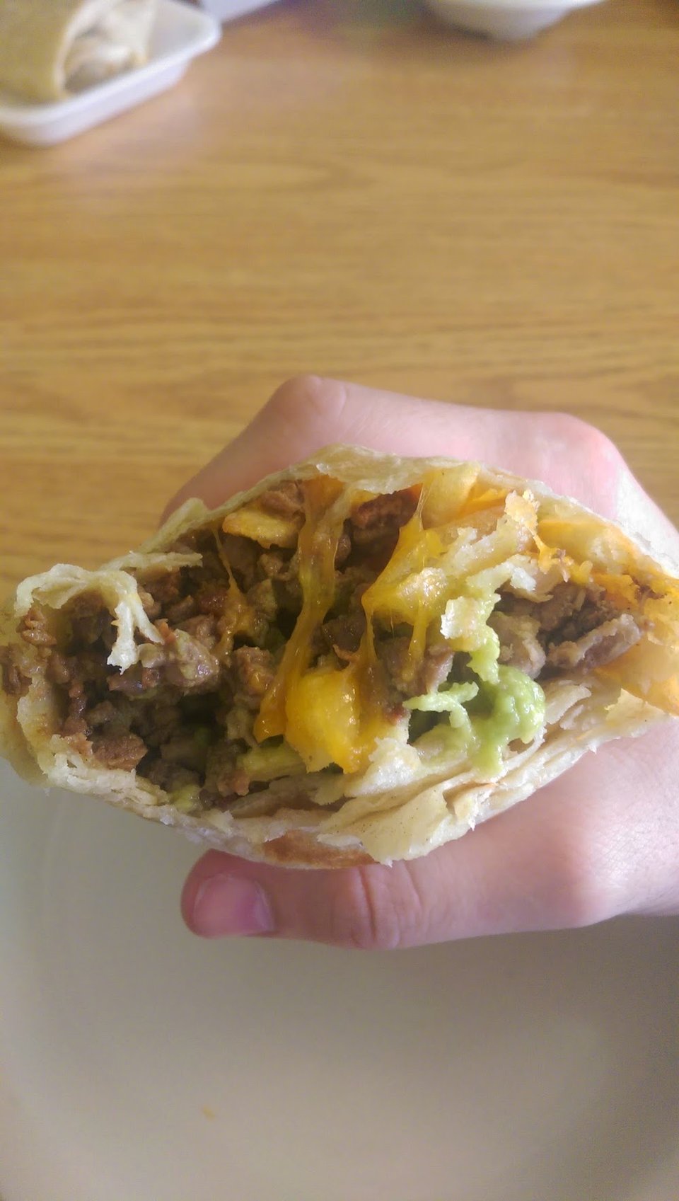 Restaurant menu with Mexican breakfast options