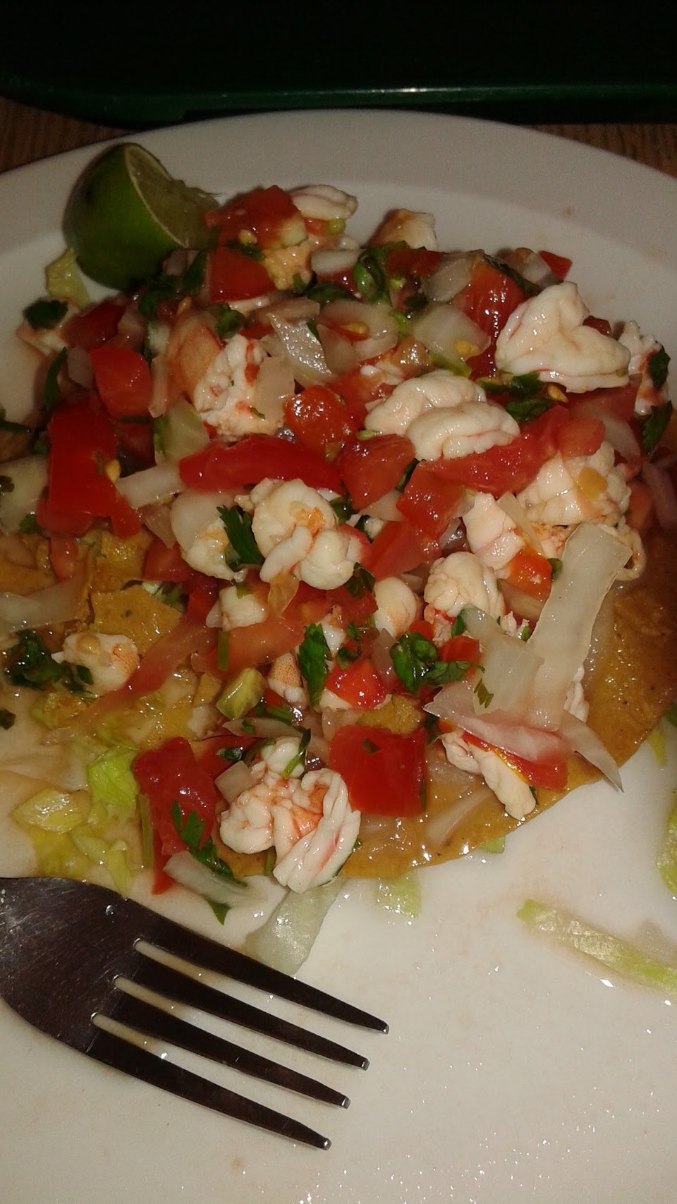 Shrimp Tostada