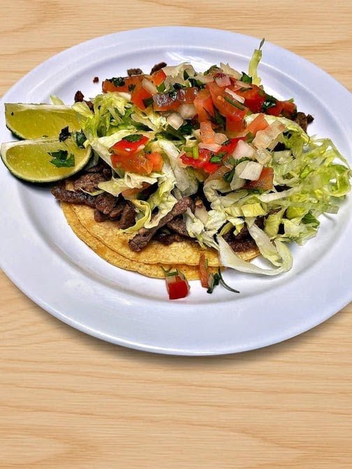 Breakfast burritos listed on a menu page
